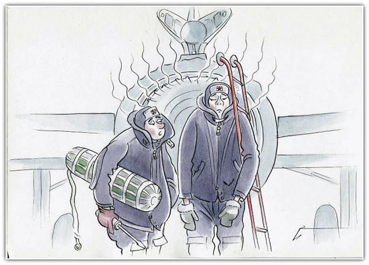 - А в Самарканде сейчас тепло, арбузы созрели, да?..   Рисунок художника Валерия Медведева.