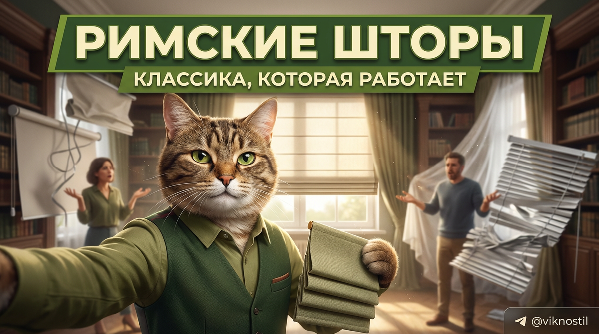 Римские шторы на окно: классика, которая работает