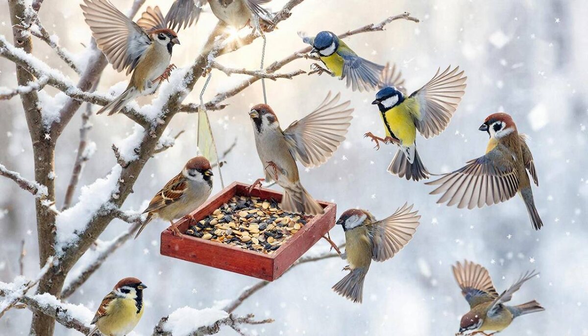 Кормушки для птиц.