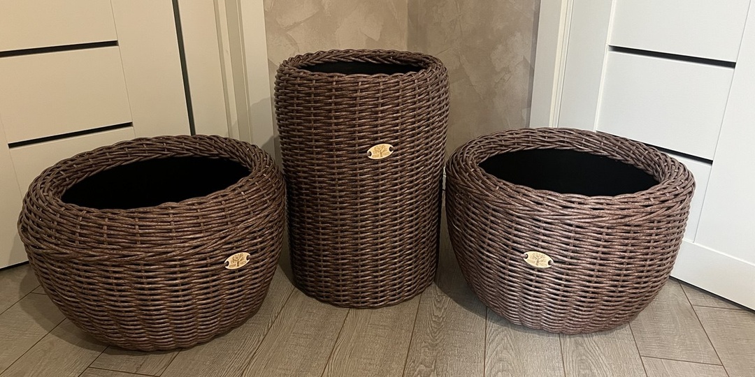 Как сплести кашпо-цилиндр из ротанга? И как рассчитать количество.