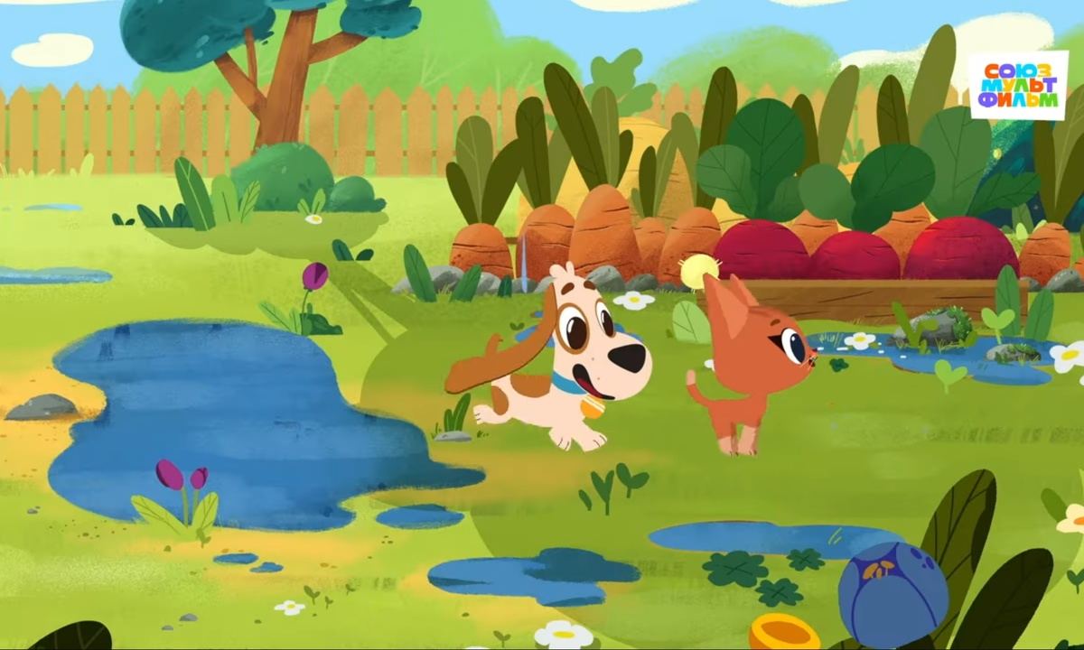 Так эти лужи ещё в "Сюрпризе" были! Дождя не было?