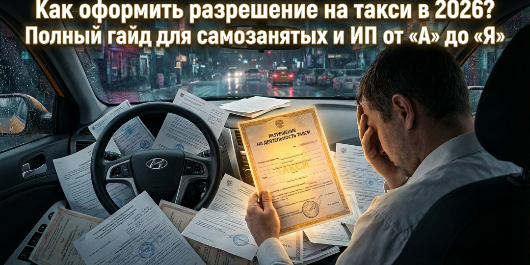 Как оформить разрешение на такси в 2026? Полный гайд для самозанятых и ИП от «А» до «Я»