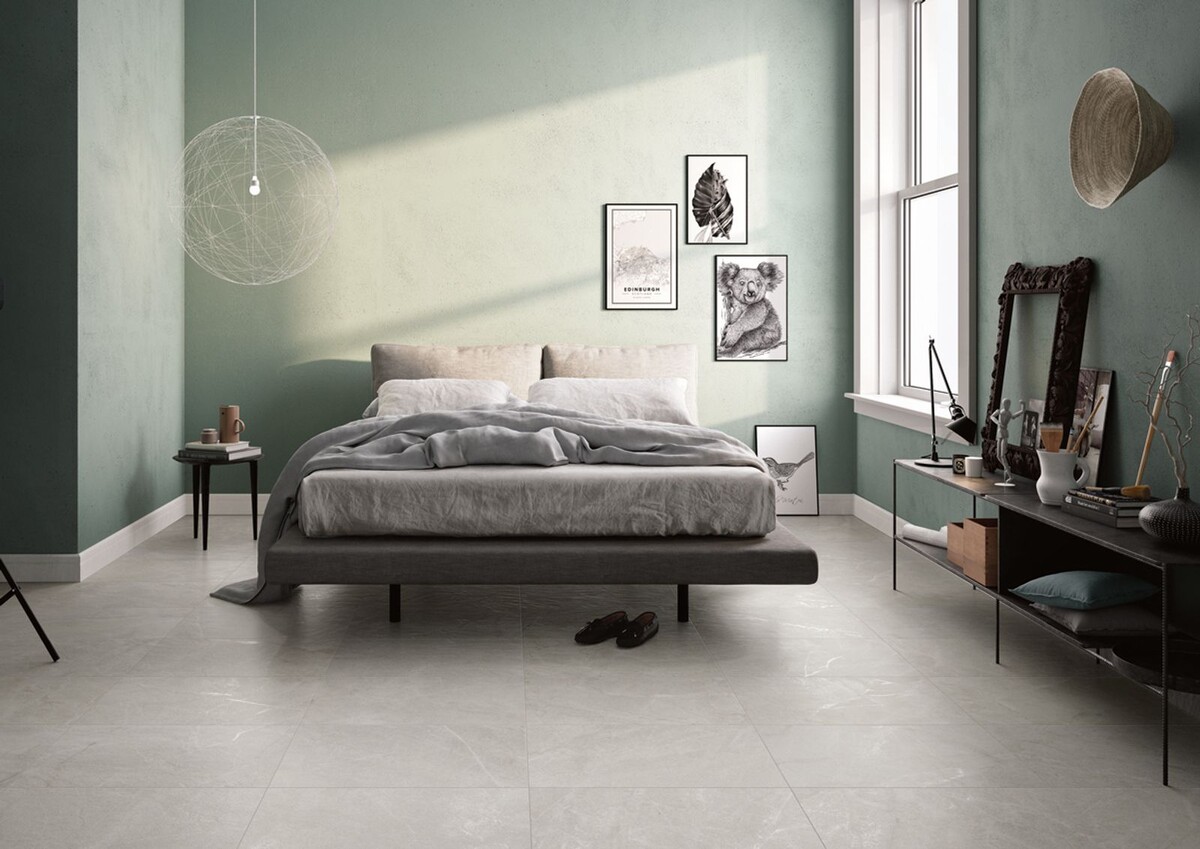 Керамогранит Imola Ceramica Blue Savoy White универсален и подходит для оформления интерьера в современных, лофт, классических и минималистичных стилях