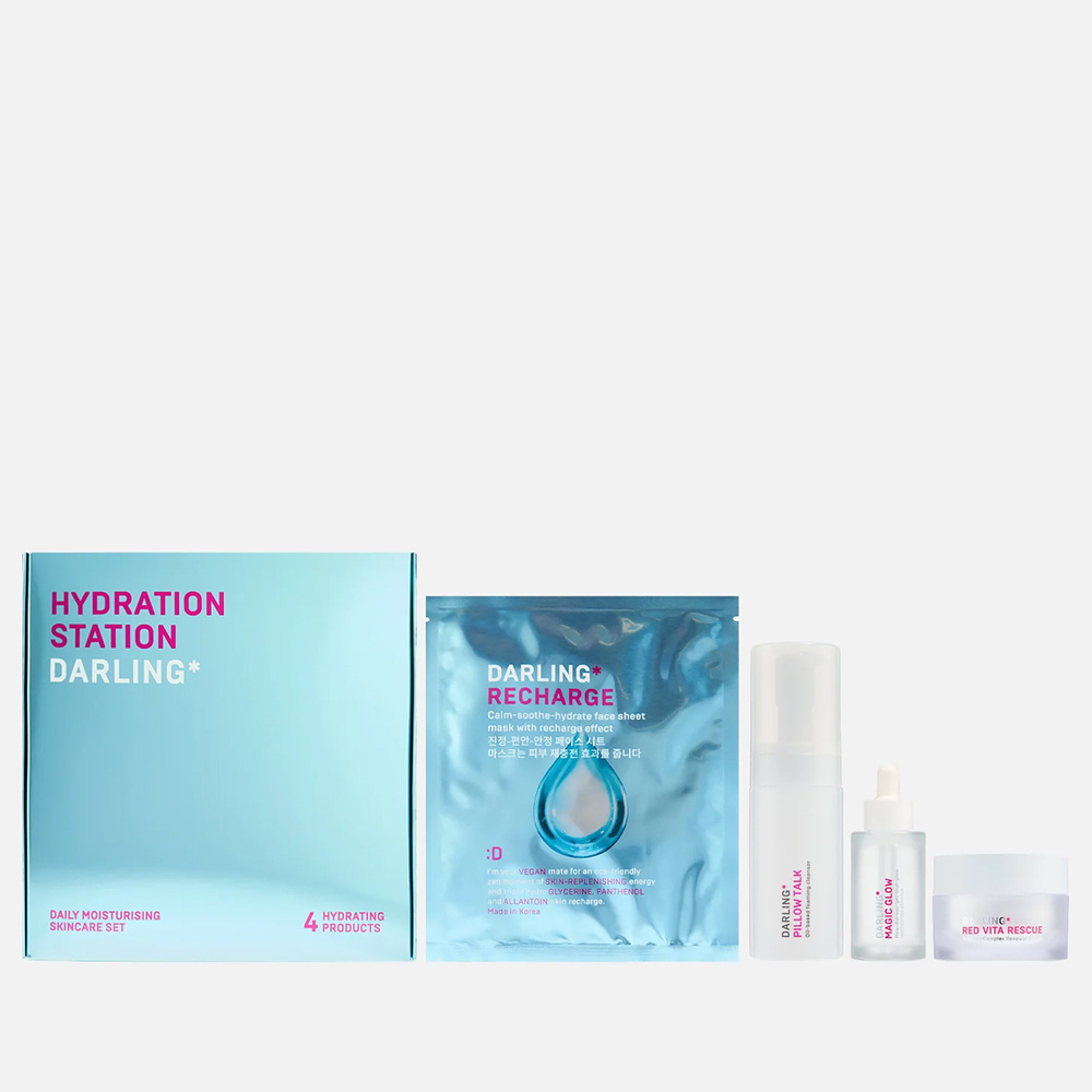 Набор увлажняющих средств для ежедневного ухода за кожей лица DARLING*Hydration Station
