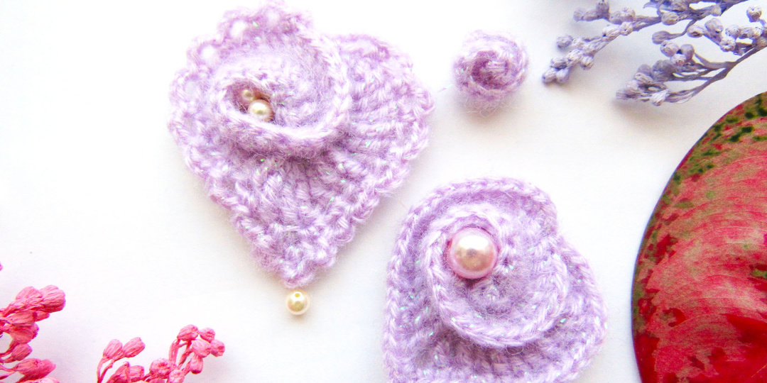 Сердечко крючком. Пошаговый мастер - класс по вязанию