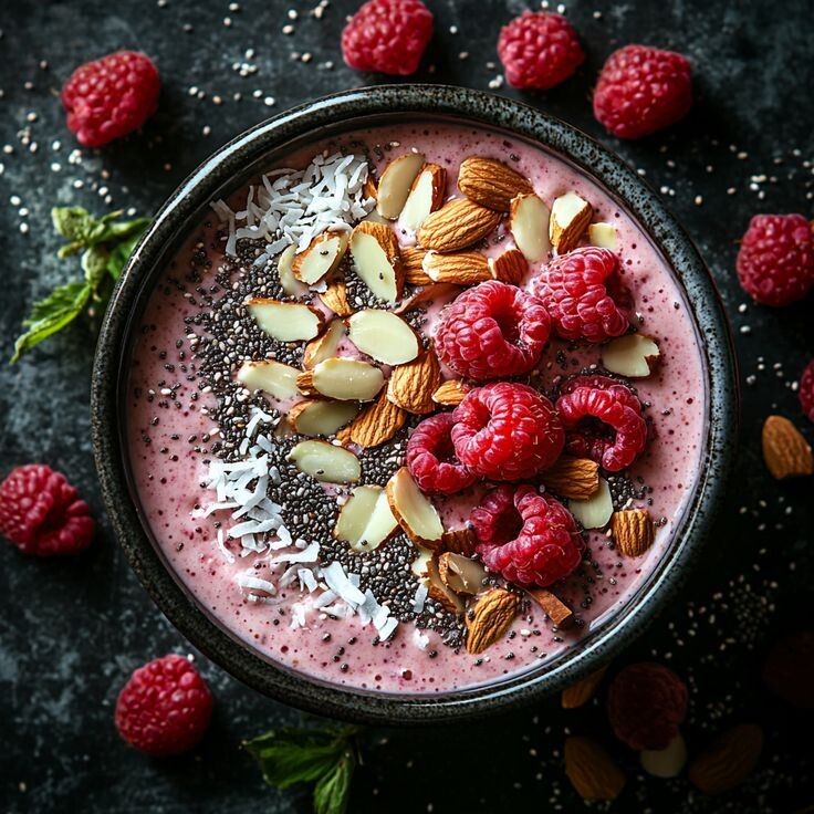 🍓 3. Смузи-боул с ягодами (3 мин, 100 руб)  Ягоды из морозилки + банан + молоко в блендер. Украсьте орехами. Калорий: ~250.  Почему бюджет? Морозилка = витамины круглый год.