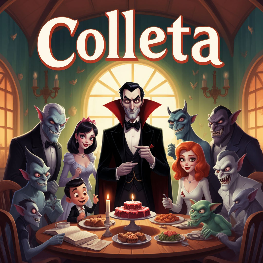  Аннотация к книге «Монстры на каникулах: семейный ужин пошёл не по плану»  **Автор: Коллетта**Представьте себе идеальный семейный ужин… в отеле «Трансильвания»! Дракула тщательно готовится к торжеству, монстры собираются за одним столом, на кухне томится загадочное блюдо от Франкенштейна — всё предвещает незабываемый вечер. Но кто сказал, что всё должно пойти по плану?В этой весёлой и динамичной истории читателей ждут:  * хаотичная подготовка к ужину с участием Дракулы, Мэйвис, Франкенштейна, Вольфыча, привидения Густава, зомби Мюррея и маленькой ведьмы Винни;  * каскад комичных происшествий: взорвавшееся блюдо, светящийся зомби, невидимое привидение‑«препятствие» и торт, атакованный ураганом;  * импровизации, превращающие хаос в праздник: игра с «мясом‑беглецом», живая гирлянда из Мюррея и музыкальные эксперименты Вольфыча;  * тёплые моменты дружбы и взаимовыручки, когда монстры вместо паники выбирают смех и творчество;  * неожиданное, но очень уютное завершение вечера с покорежённым, но вкусным тортом и важными выводами о том, что идеальный план — это иногда отсутствие плана.**Для кого эта книга:**  * для детей 6–12 лет, которые любят юмор, динамику и знакомых героев из вселенной «Монстров на каникулах»;  * для семей, ценящих истории о том, как из неурядиц рождаются самые тёплые воспоминания;  * для поклонников добрых и смешных сказок о монстрах, которые на самом деле — очень душевные и забавные существа.Откройте книгу — и окунитесь в мир, где даже самый непредсказуемый ужин становится лучшим праздником благодаря дружбе, смекалке и порции хорошего юмора!