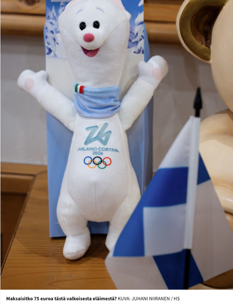 Автор фото: Ilta-Sanomat. Подпись к фото: "Вы бы заплатили 75 евро за это белое животное?" (перевод с финск.)

