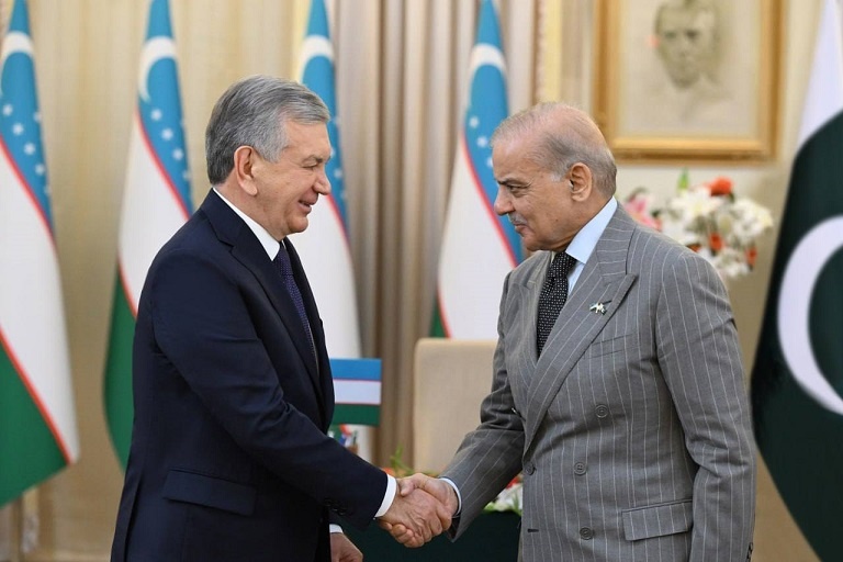 Шавкат Мирзиёев и Шахбаз Шариф. Фото пресс-службы президента Узбекистана
