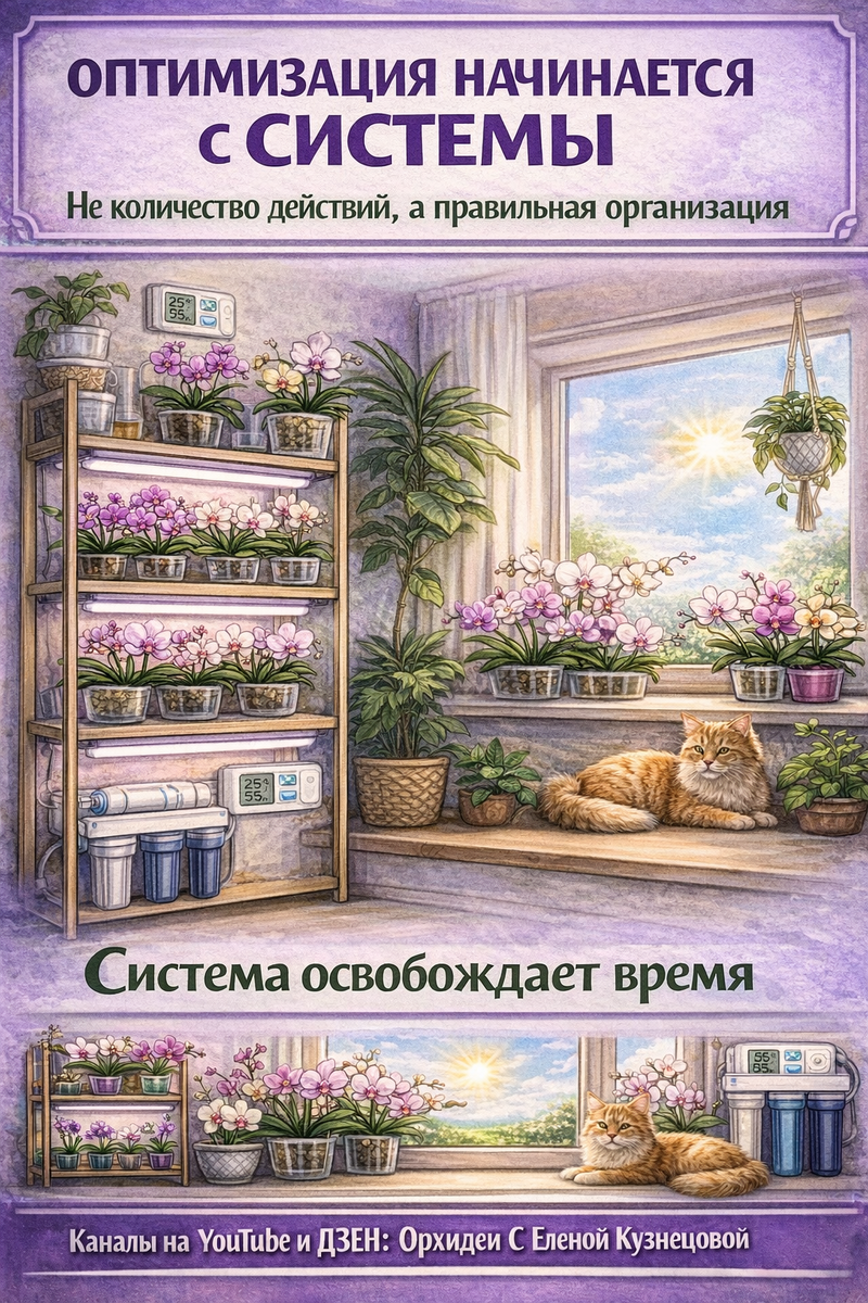 Оптимизация труда орхомана. Орхидеи С Еленой Кузнецовой