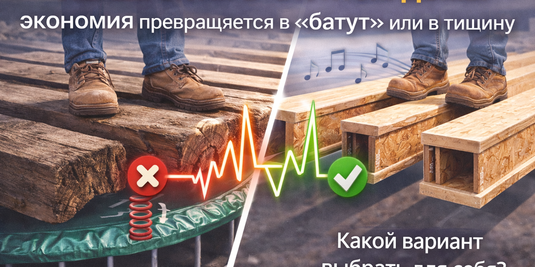 Перекрытия в частном доме: место, где экономия превращается в «батут» или в тишину