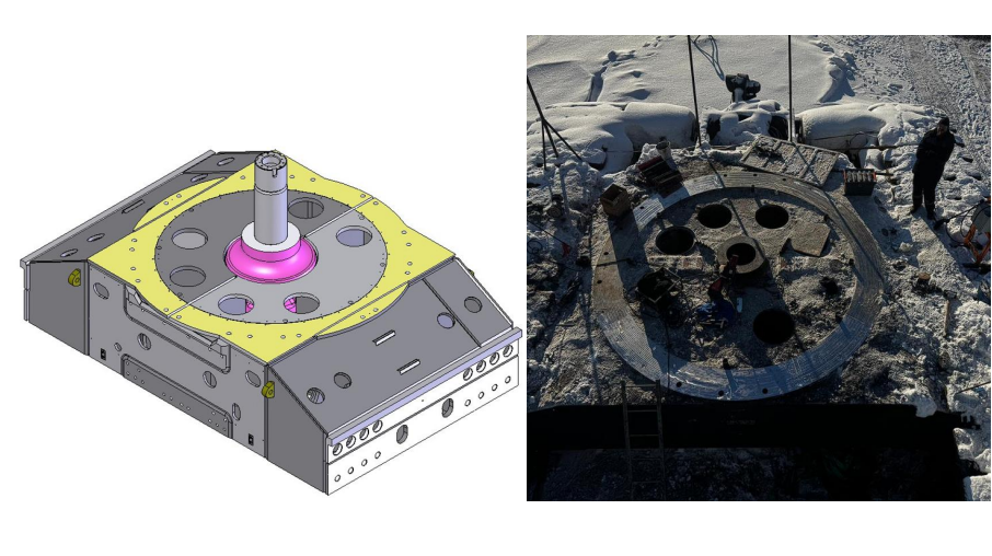 Нижний фланец