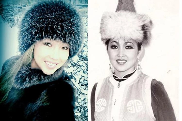 Дугарма (слева) пошла по стопам биологической матери Алисы (справа), став артисткой. Фото: архив Цыреновых