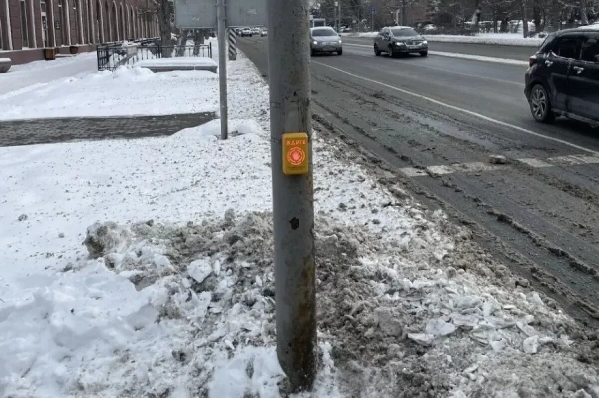    В центре Омска появился уникальный светофор