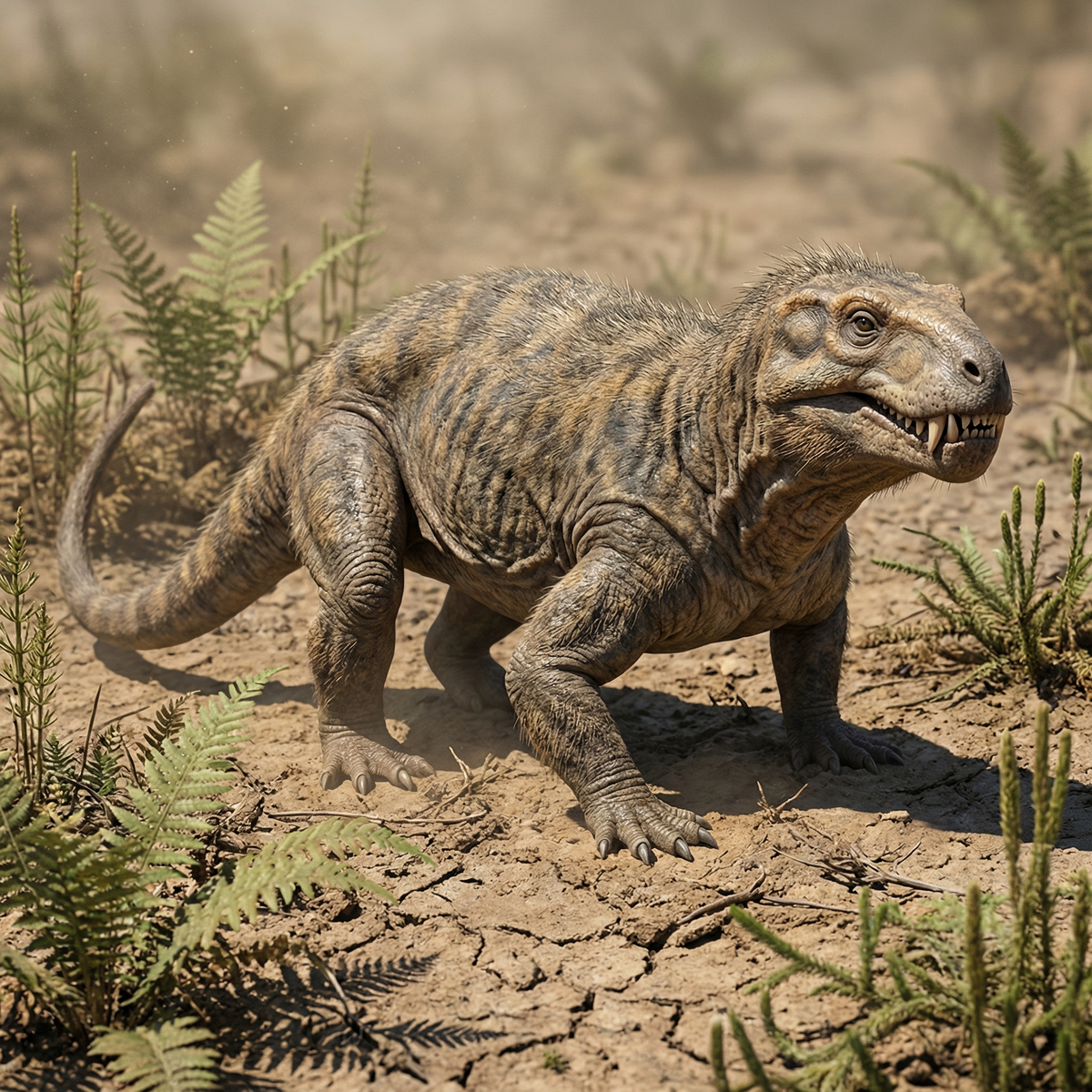 Вот так выглядело животное, которое вошло в историю, как "Горыныч". Жил более 200 млн лет назад