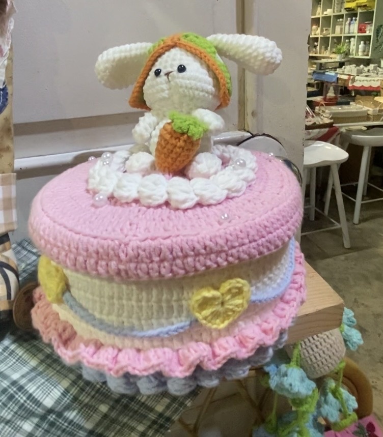 Вязанная шкатулка