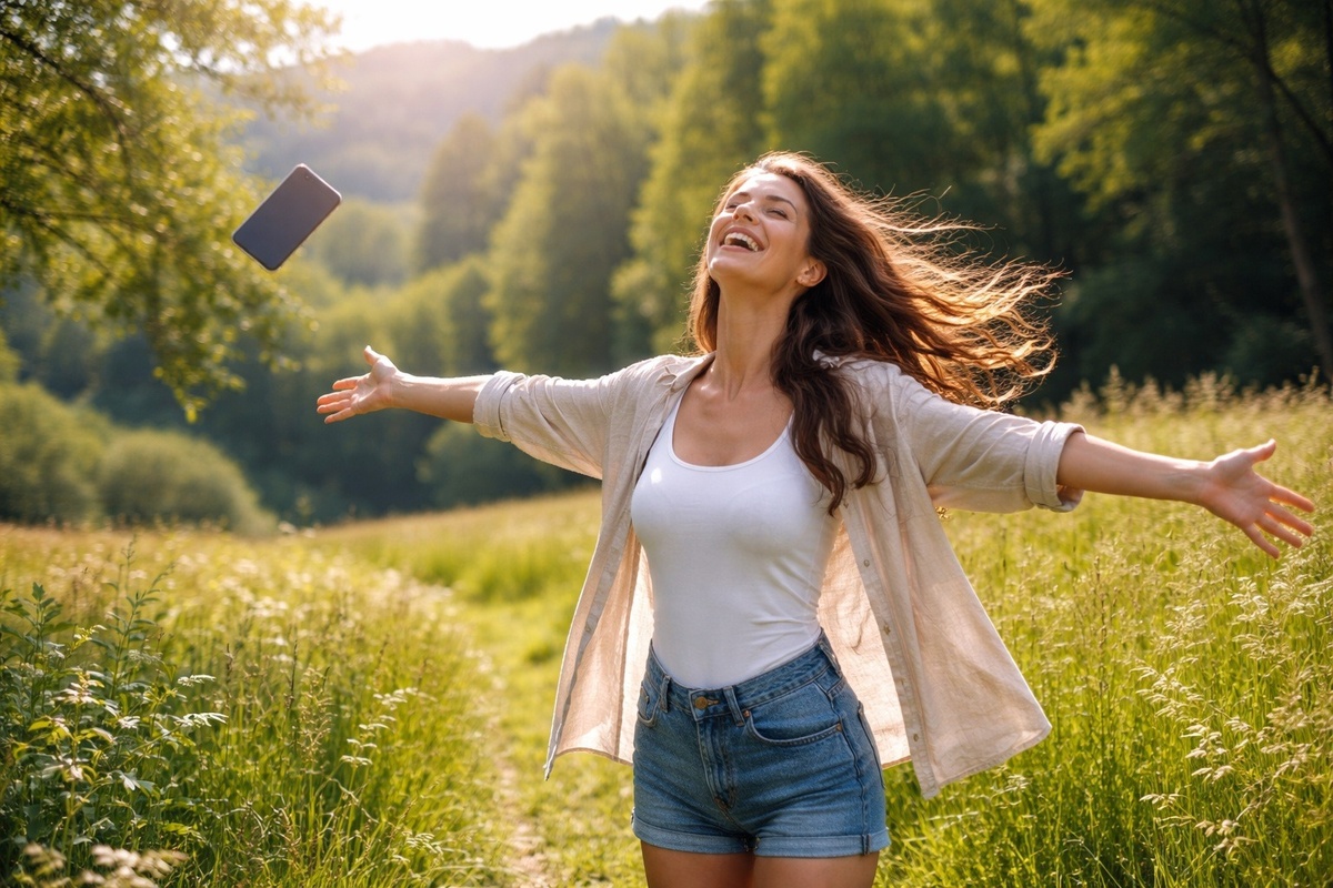    Неделя без телефона часто приводит к спонтанной физической активности, люди больше ходят пешком