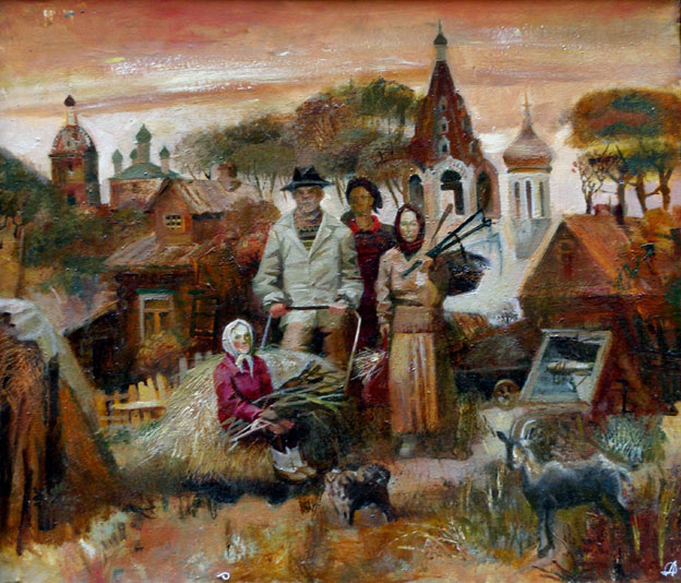 © Дарья Антипина. Осень. Холст, масло. 50 х 56 см. 1996.