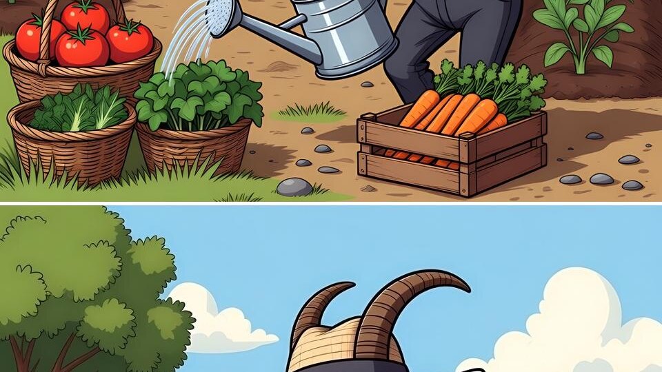 Тест на внимательность. Урожай с секретом. 5 отличий.