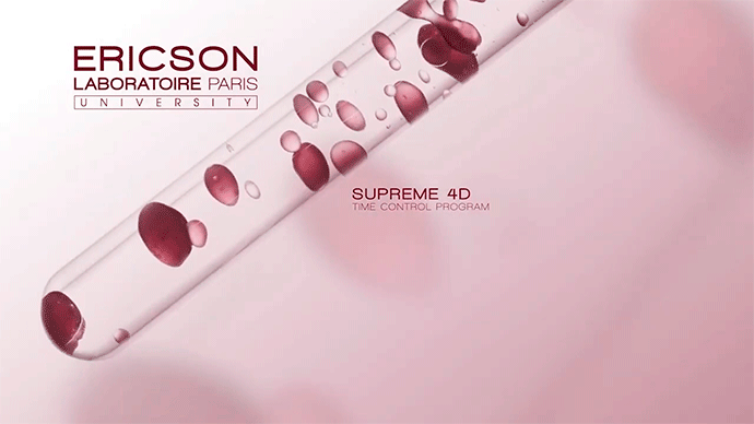 Ericson Laboratoire — профессиональный французский бренд премиального качества, уделяющий особое внимание исследованиям в области антивозрастного ухода. Ericson Laboratoire предлагает линию космецевтики SUPREME 4D с максимальной концентрацией активных ингредиентов с доказанной эффективностью, которые созданы в результате научных исследований в области регенеративной медицины с использованием новейших технологий.