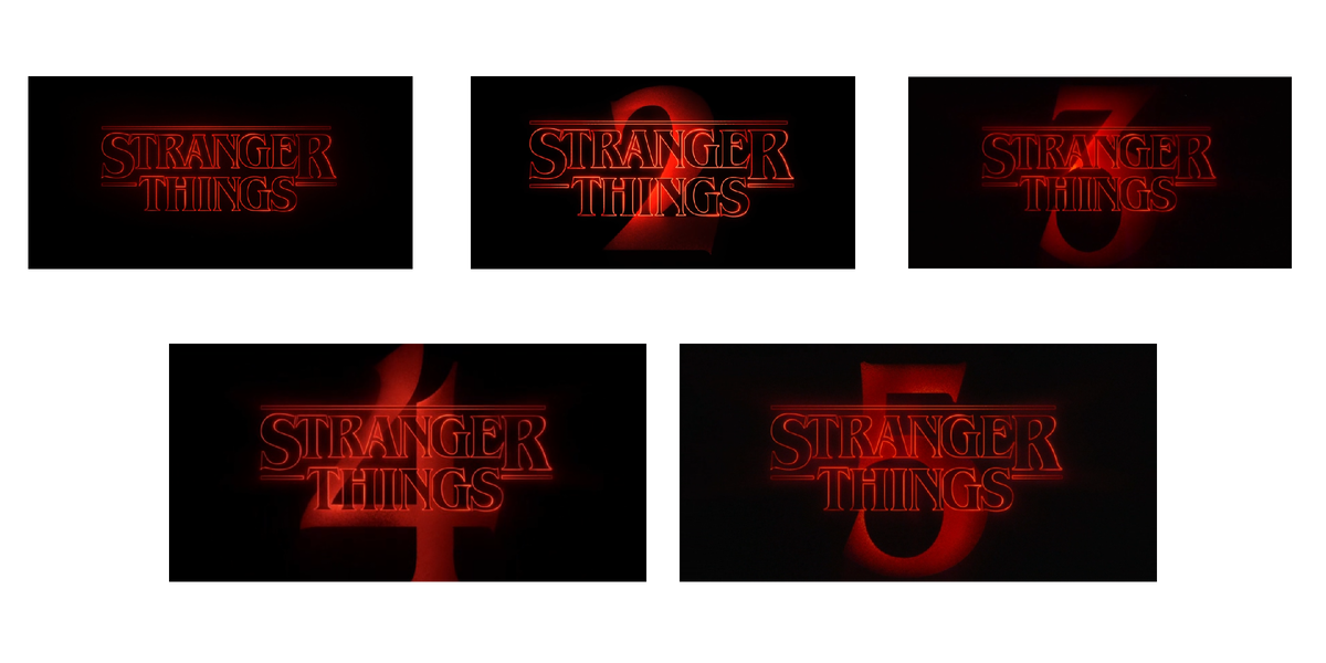 Заставки всех сезонов "Stranger Things" (2016 - 2025) из первых серий