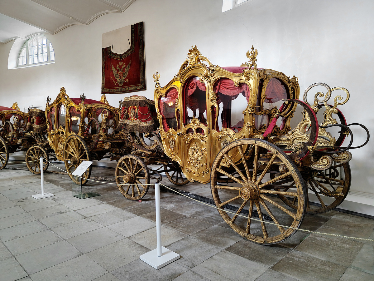 Один из экспонатов выставки "Придворный экипаж в Царском Селе". 