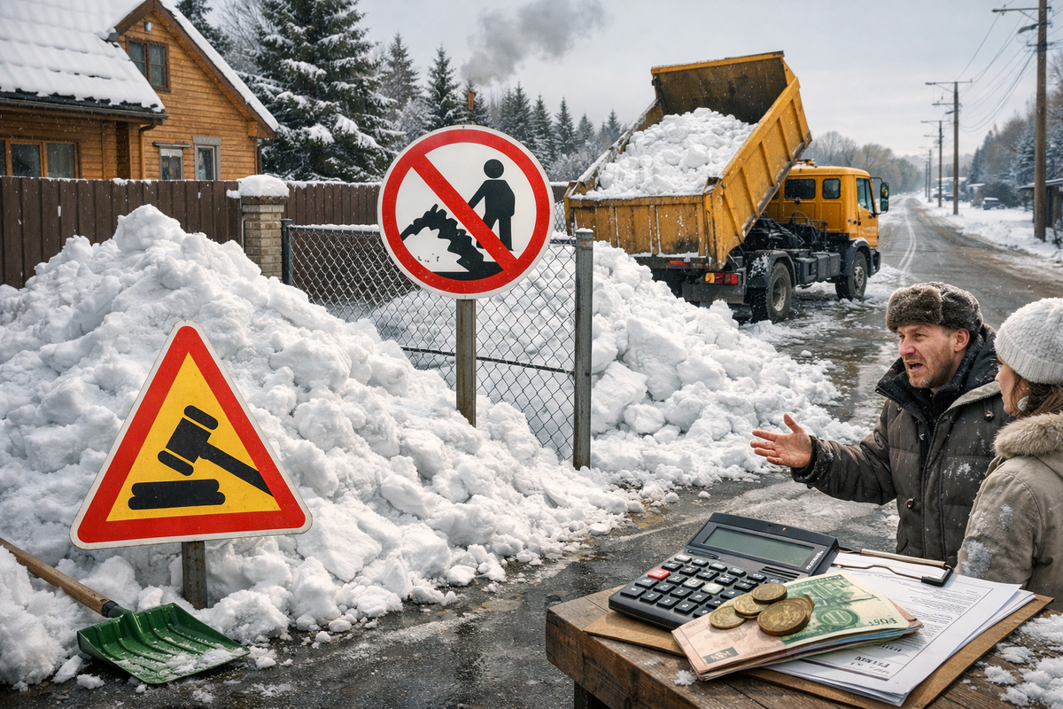 Зимний снежный коллапс и проблемы с утилизацией снега