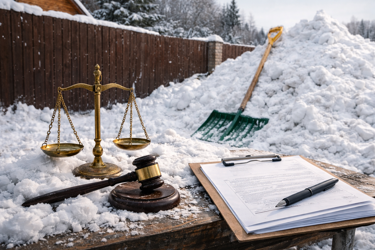 Закон и благоустройство в снежную зиму