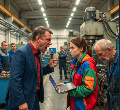 «Сдавай пропуск, дед!» — кричал менеджер, не зная, чья дочь стоит за его спиной с ноутбуком