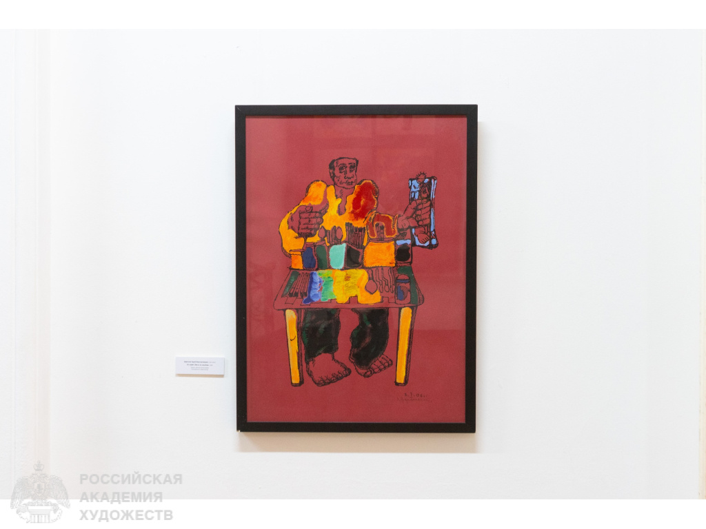 Фрагмент групповой отчётной выставки Отделения графики РАХ «Графика-26» в Музейно-выставочном комплексе Российской академии художеств (Москва, Пречистенка, 19). Фото Виктора Берёзкина, пресс-служба РАХ. 2026.