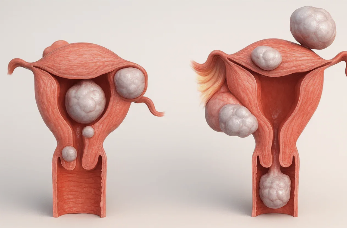 различные формы миомы. источник - Яндекс картинки