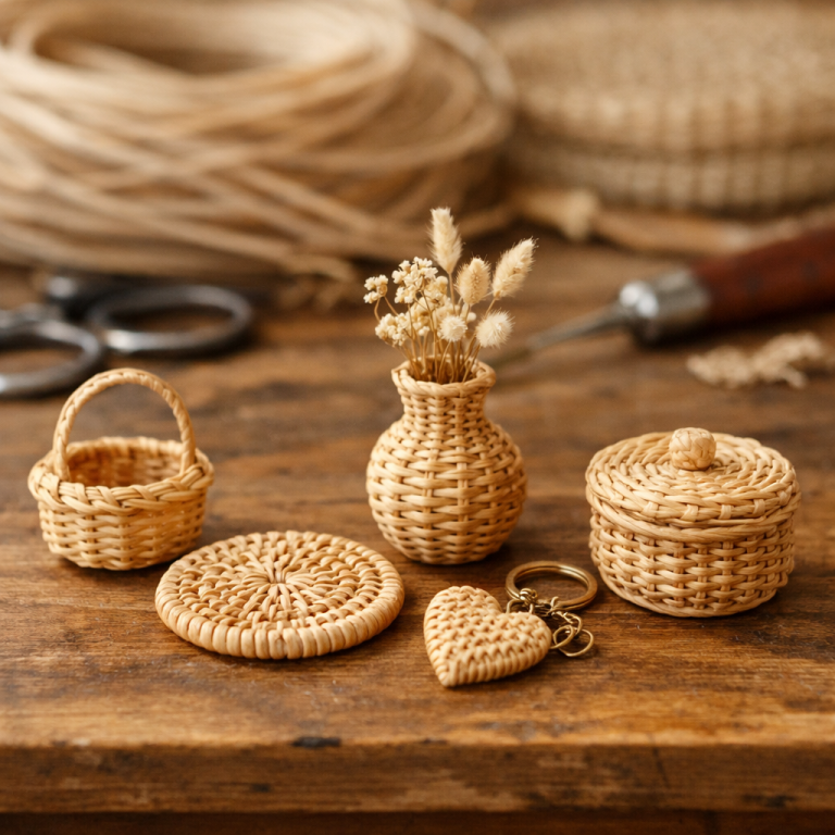    Креативные подарки из остатков ротанга Loza