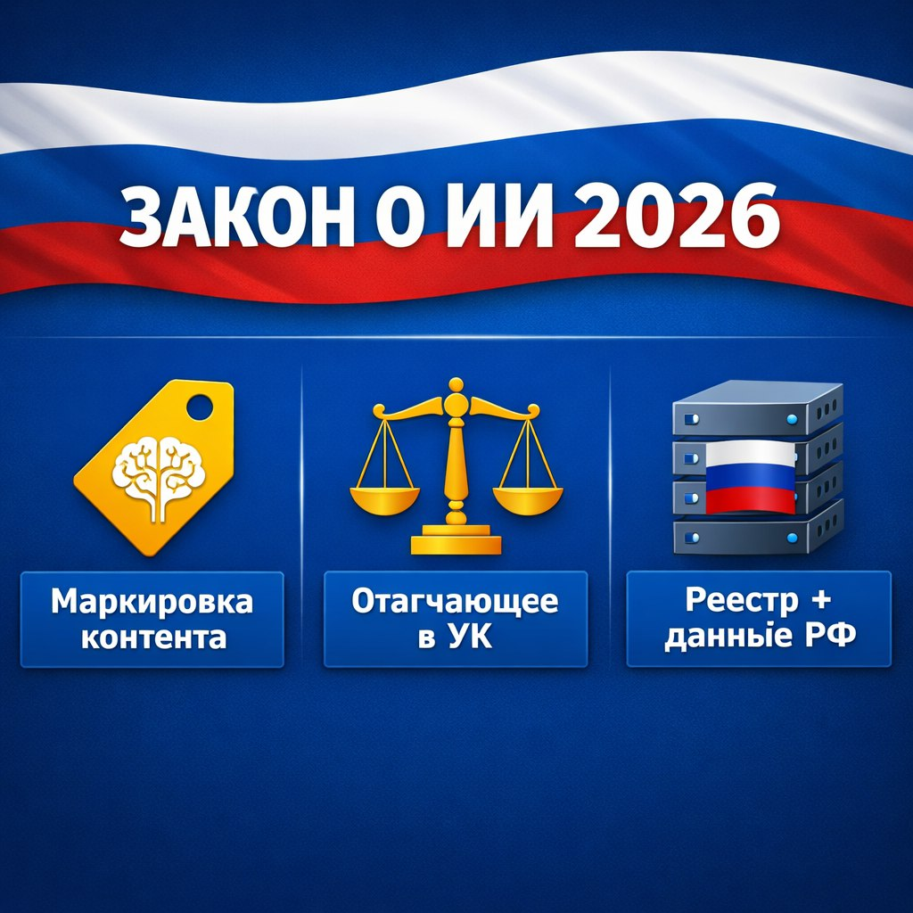 Ключевые меры закона об ИИ в России: маркировка, отягчающее, реестр