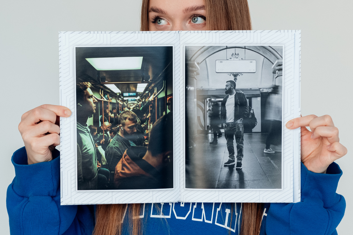 Белый цвет отлично подчеркивает "брутальность" фотокниги