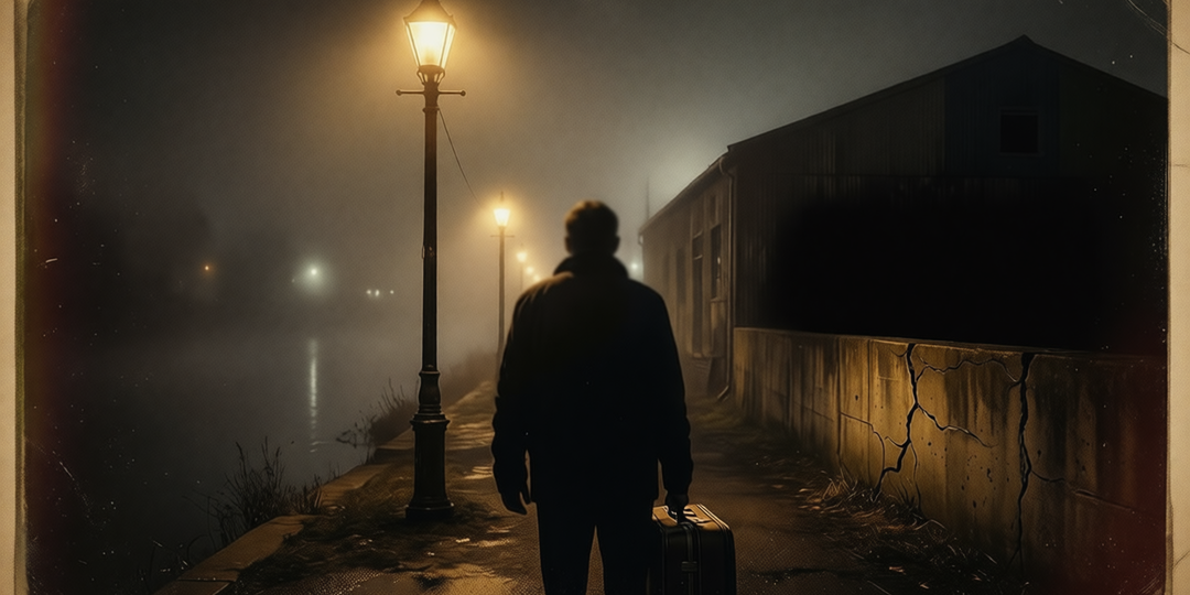 На набережной заметили незнакомца с чемоданом: куда он спешил в ночном тумане?