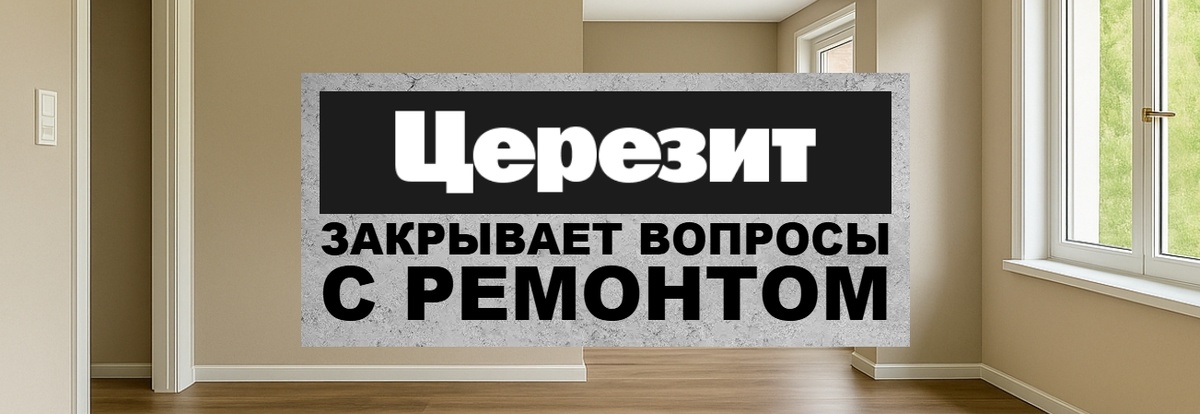Церезит маркет закрывает вопросы с ремонтом.
