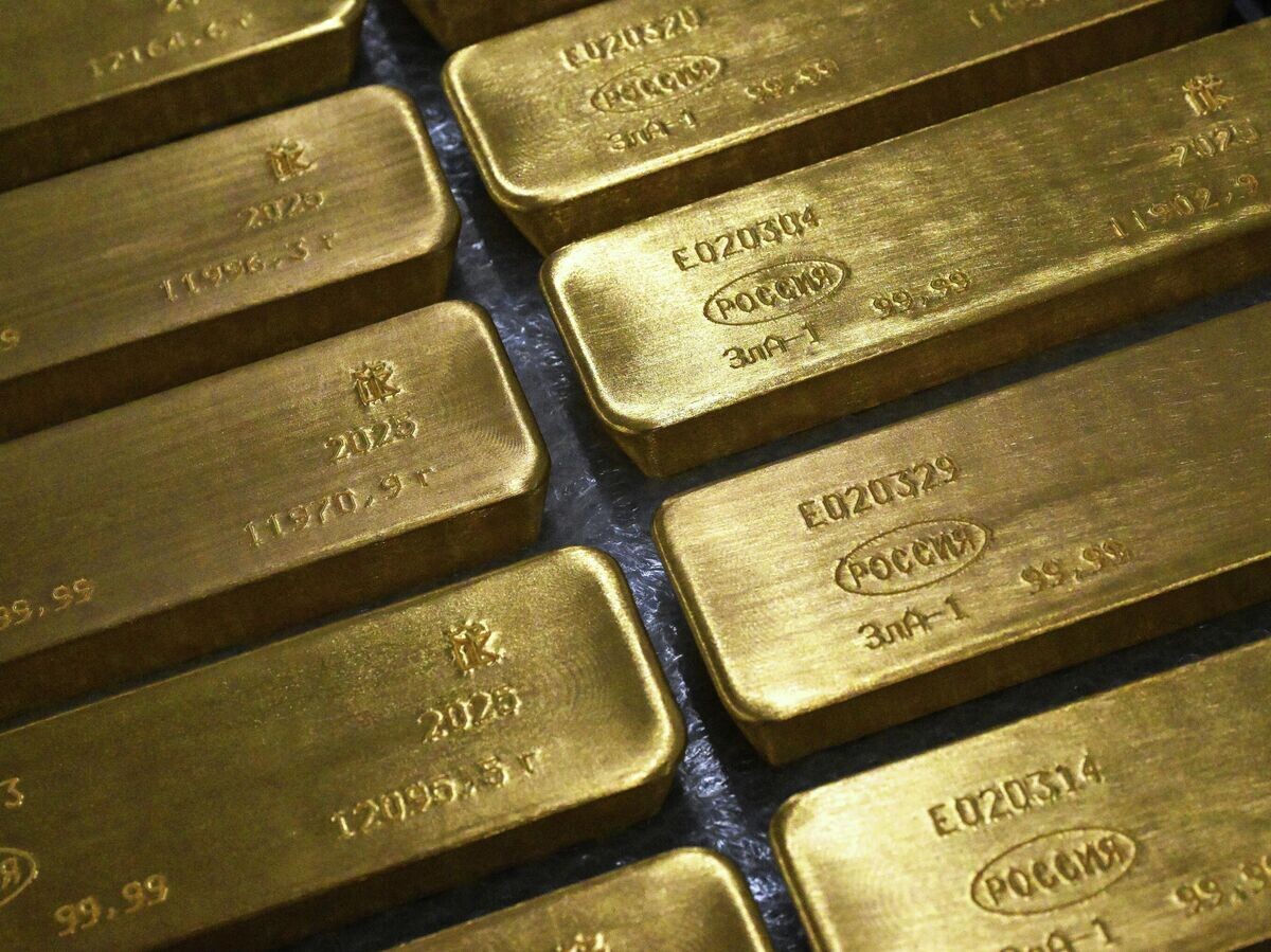    Готовые маркированные слитки золота высшей пробы | © РИА Новости / Илья Наймушин