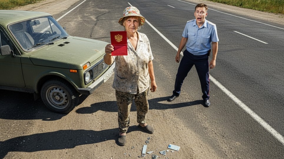 Инспектор с ухмылкой сломал мои права пополам, не зная, что в старой «Ниве» сидит генерал юстиции, которая едет с дачи