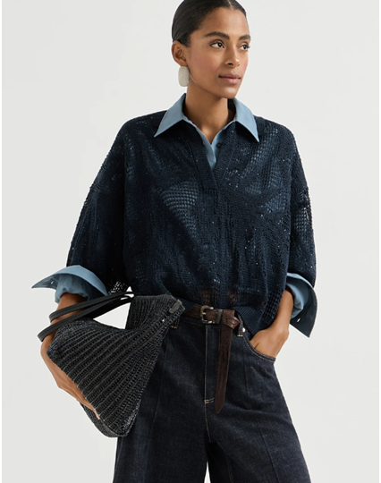 Ощутите магию цветочного узора из коллекции Брунелло Кучинелли весна-лето 2026 — мы продолжаем его детальный разбор! Образец, схема образца.