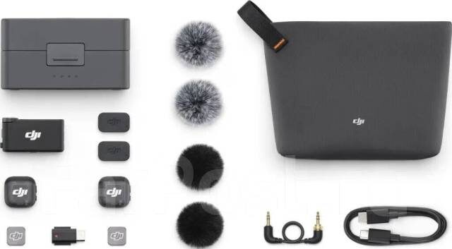 комплект 2 TX + 1 RX + кейс-зарядка 