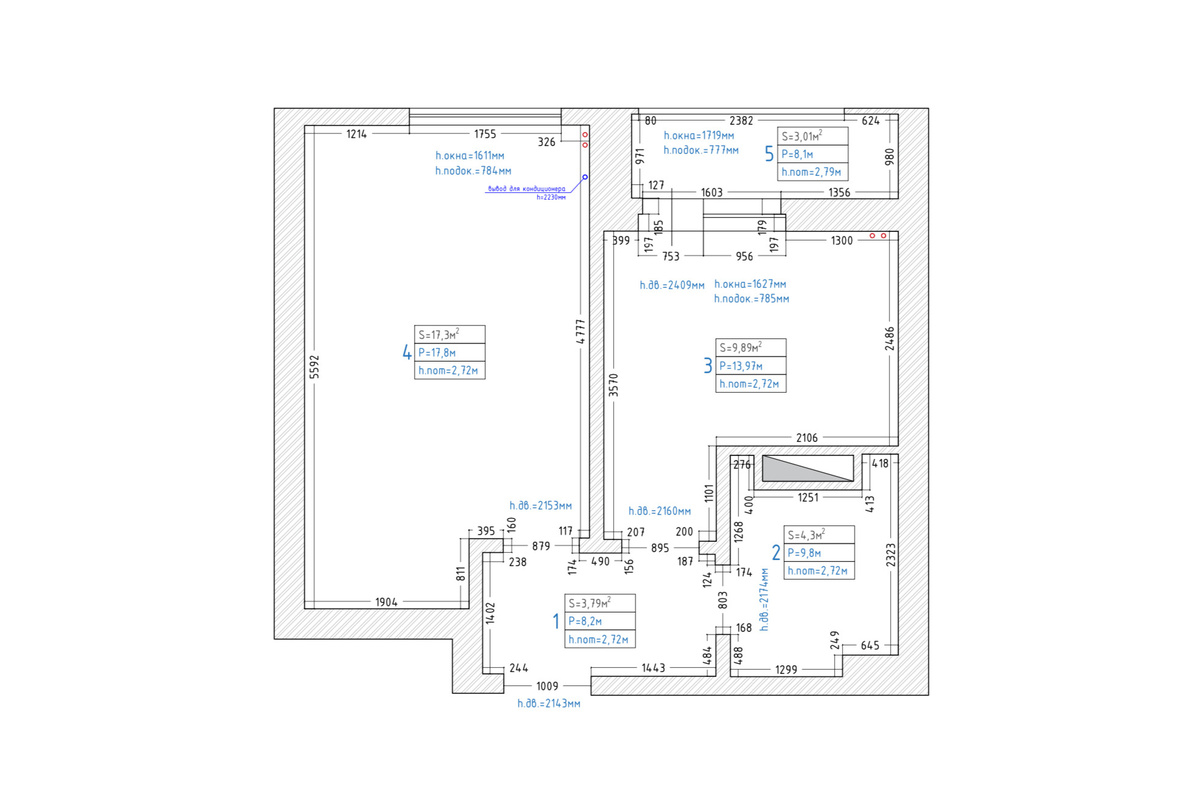 Обмерный план