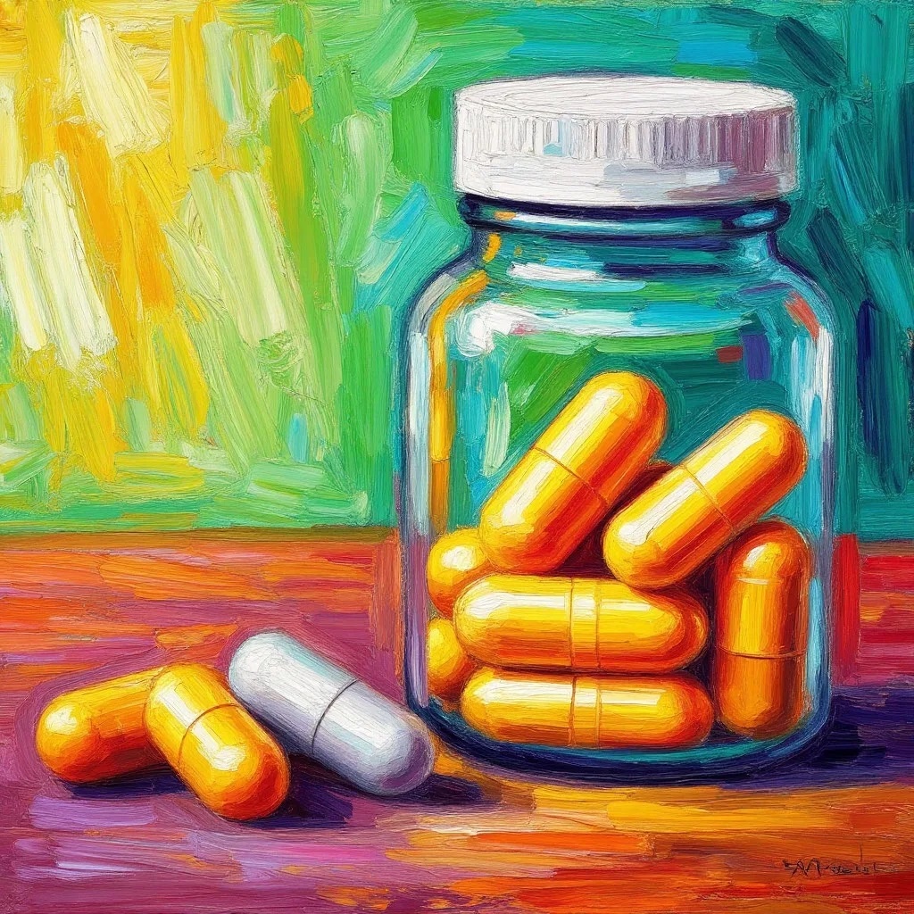 БАДы - изображение создано нейросетью