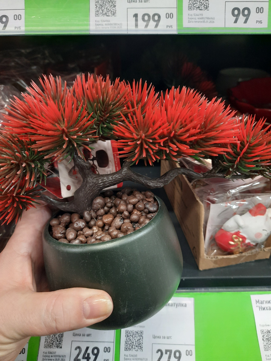 с красными ветвями