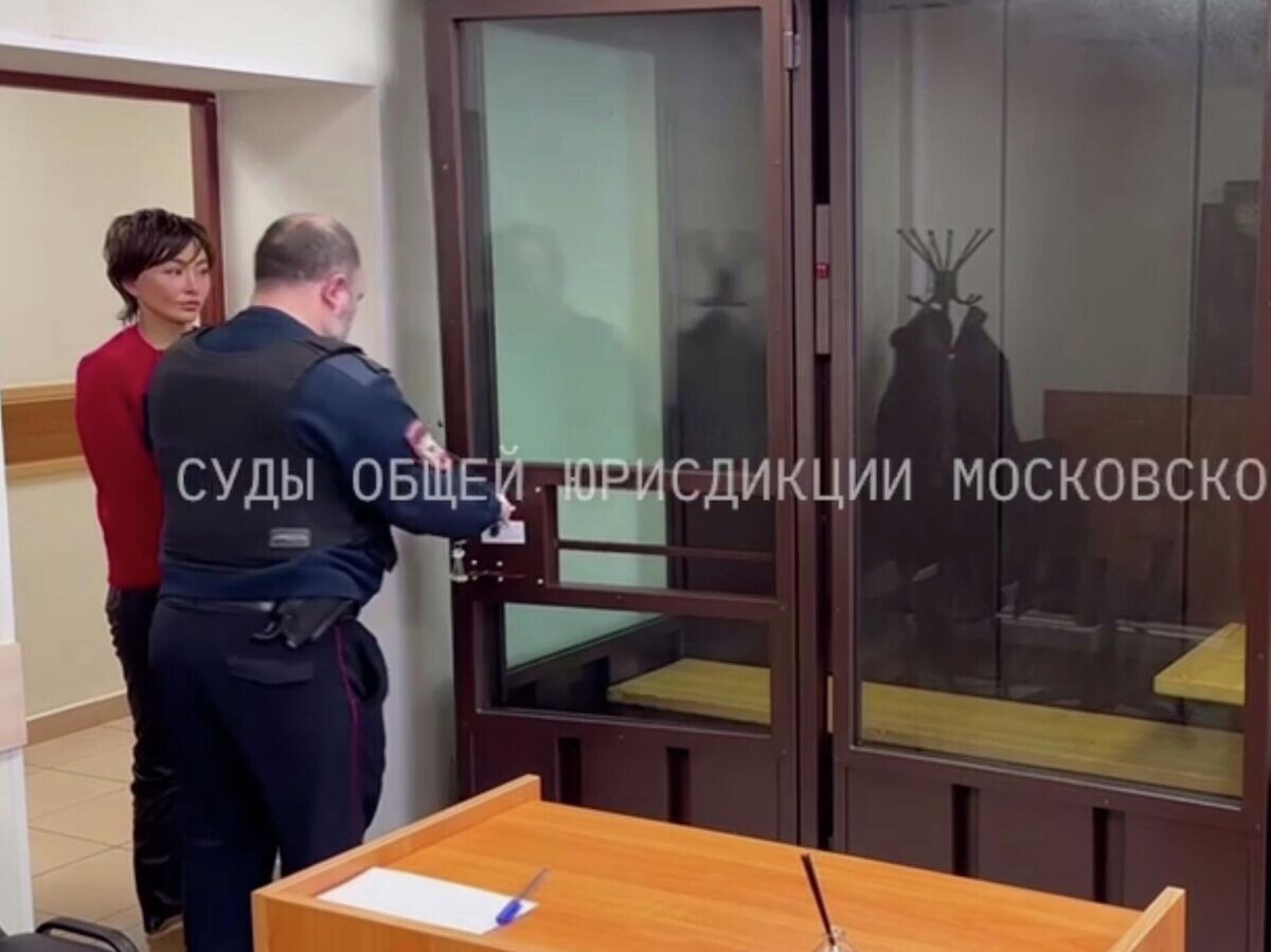    Алия Галицкая в Истринском городском суде. Кадр видео | © Пресс-служба судов общей юрисдикции Московской области