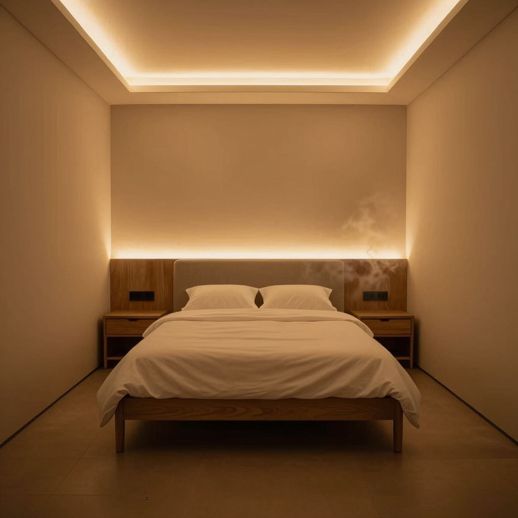 Освещение в спальне