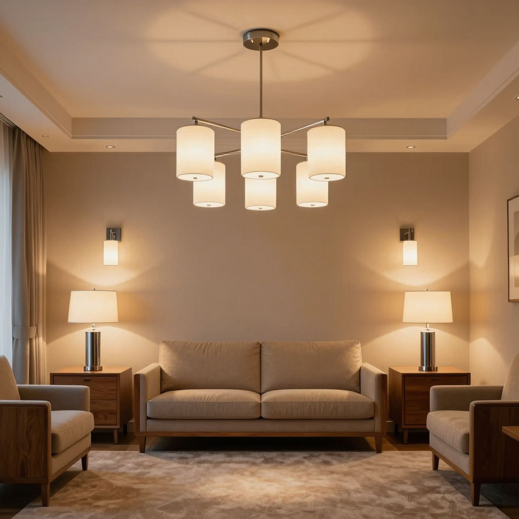Освещение в гостиной
