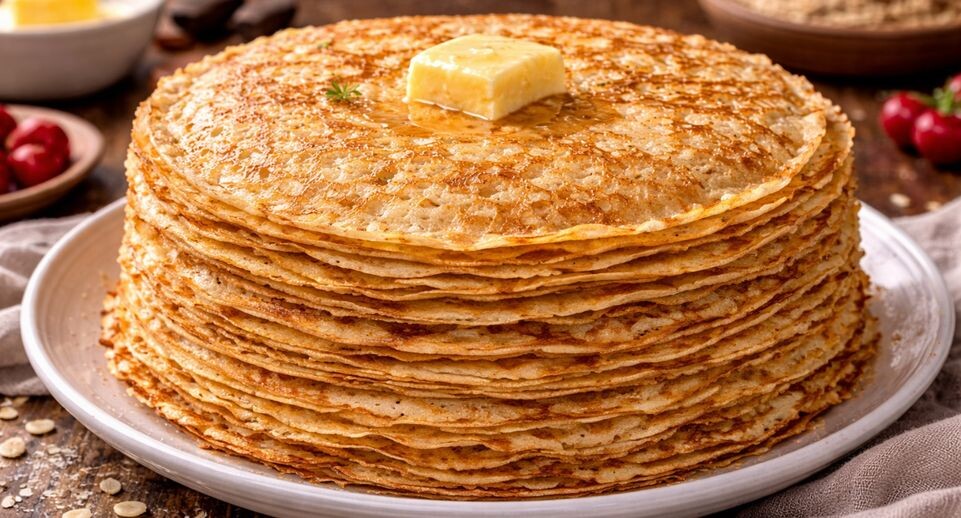 К Масленице без долгой готовки — ажурные блины с дырочками получаются тонкими и мягкими с первого раза