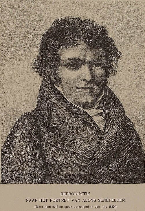 Алоиз Зенефельдер, портрет 1819 года