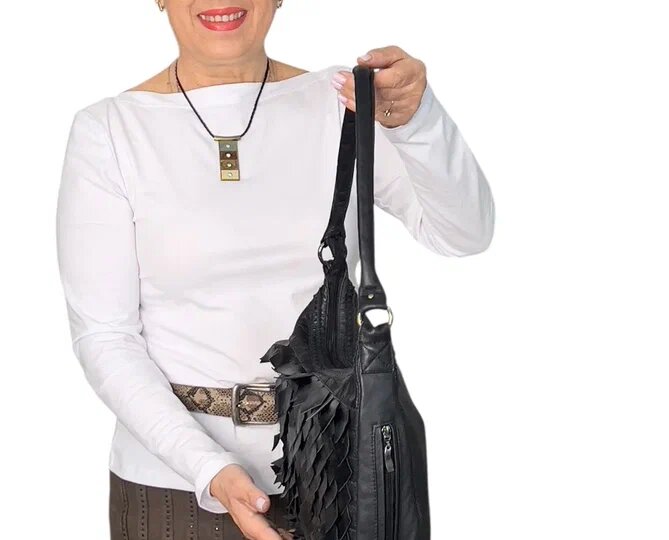 Кожаная сумка "Дракон-02"