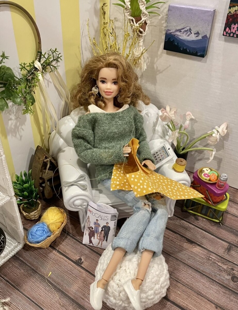 Barbie Red flower dress GBK95, фото из Pinterest